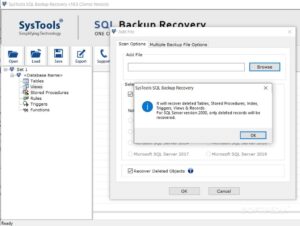 SysTools SQL Backup Recovery 11.0 Crack