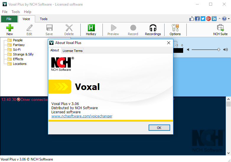 NCH Voxal Voice Changer Plus 8.00 Crack With License Code 2023 Free